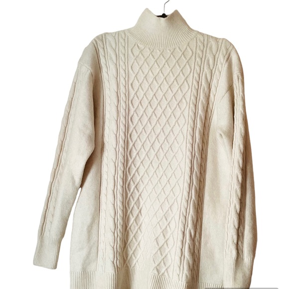 H&M Sweaters - H&M Women's Cream  fisherman Warm Jumper half turtleneck  soft  sweater